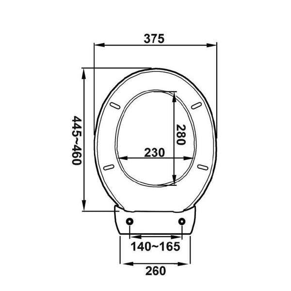 Haron Carnival Toilet Seat White