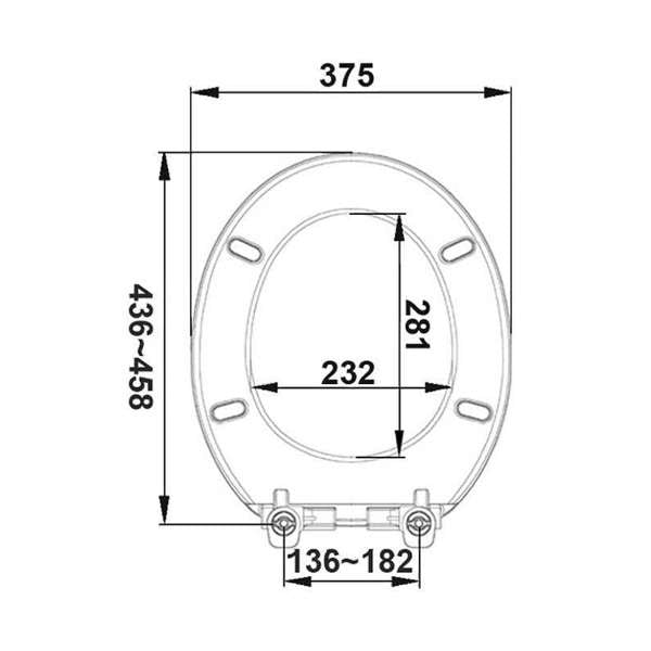 Haron Montesa Toilet Seat White