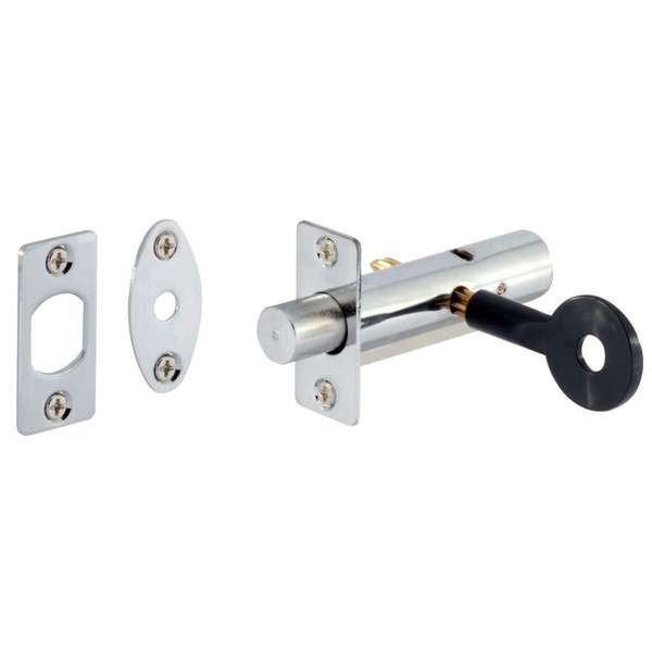 Gainsborough Door Security Bolt Bright Chrome