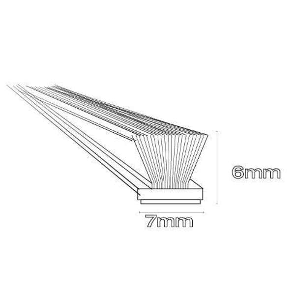 Cowdroy Brush Window & Door Weather Seal Grey 7 x 9mm CM61