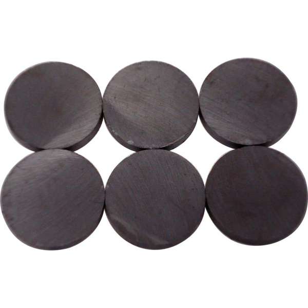 Medalist Round Ceramic Hobby Magnets 25mm - 6 Piece