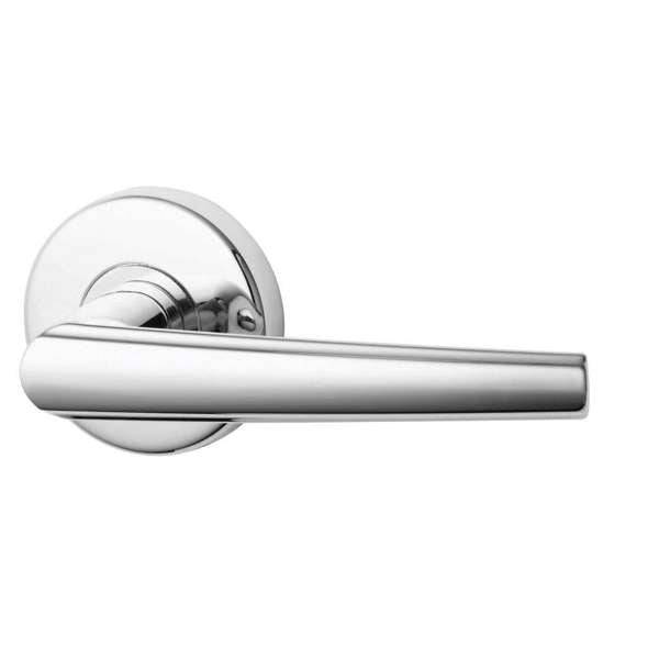 Lockwood Velocity Rose L2 Lever Chrome Plate Passage Set 63mm