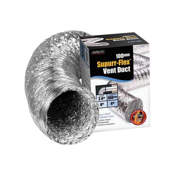 Deflecto Supurr-Flex Duct 100mm x 2.4m