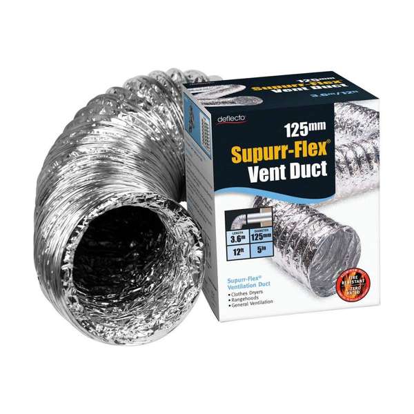 Deflecto Supurr-Flex Duct 125mm x 3.6m