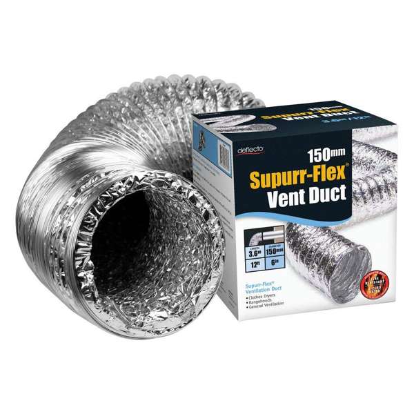 Deflecto Supurr-Flex Duct 150mm x 3.6m