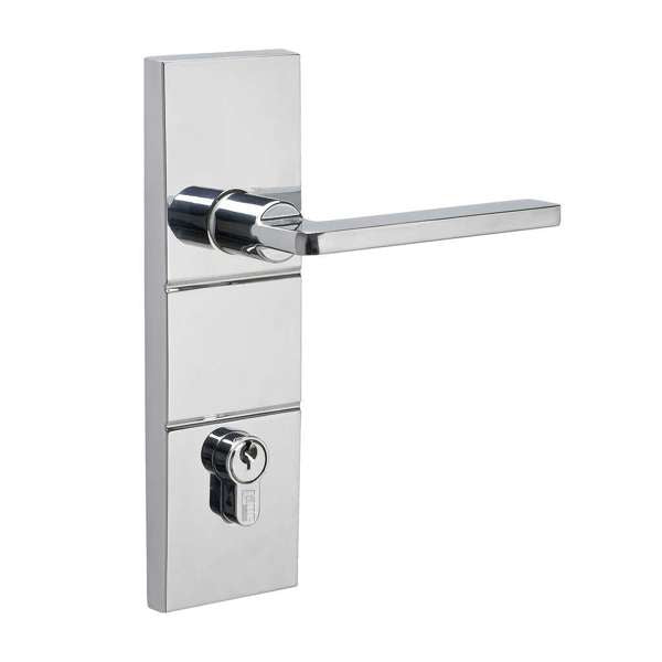 Lane Murano Corvan Lockset Single Cylinder Polished Chrome