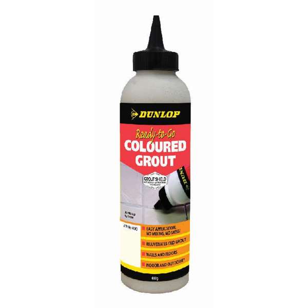 Dunlop Ready-To-Go Coloured Grout White 800g