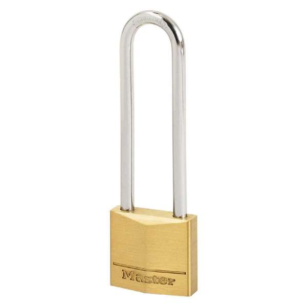 Master Lock Long Shackle Brass Padlock 30mm