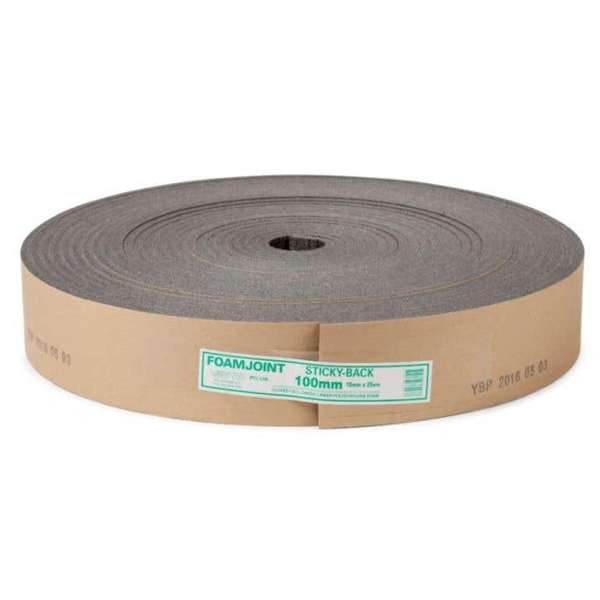 Foamjoint Sticky Back Adhesive Expansion Joint 100 x 10mm x 25m
