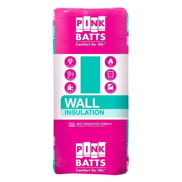 Pink Batts R2.0 Insulation Wall Batts L1160 x D90mm - 24 Pack