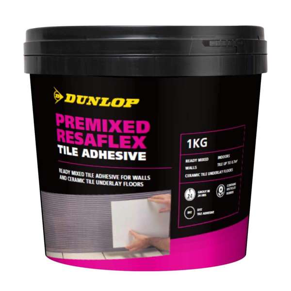 Dunlop Premixed Resaflex Tile Adhesive 1kg