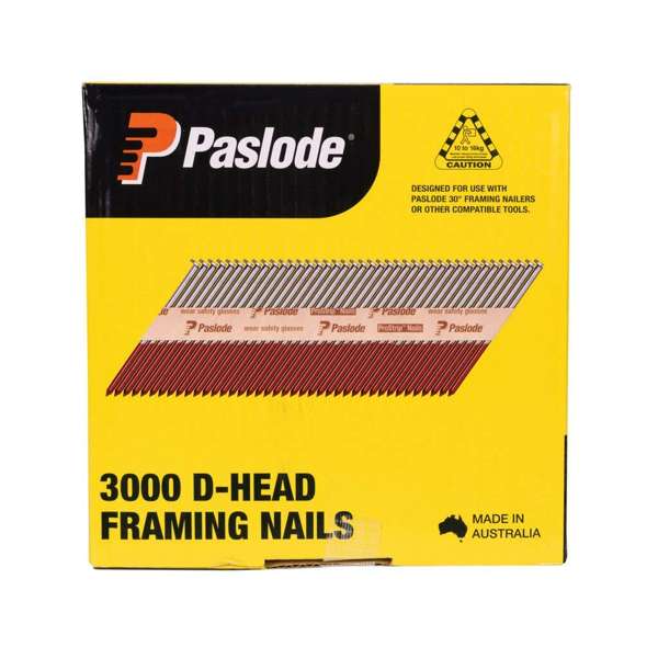 Paslode D-Head Framing Nails 75 x 3.06mm - Box of 3000