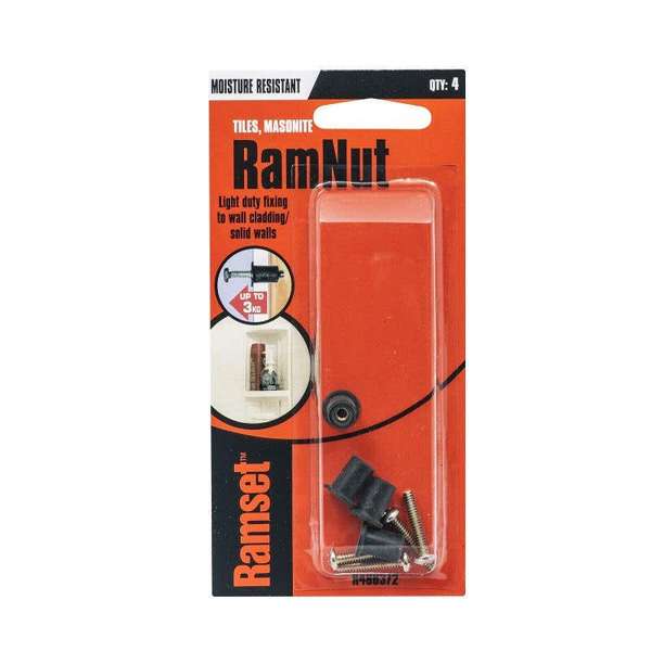 Ramset Ramnut Anchor 1/8" x 4mm 3kg - 4 Pack