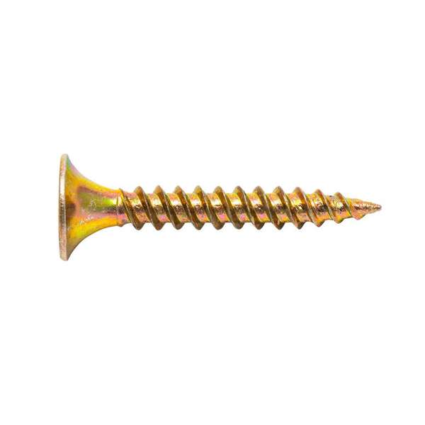 Zenith Plasterboard Screws Philips Drive Gold Passivate 6G x 25mm - 500 Pack