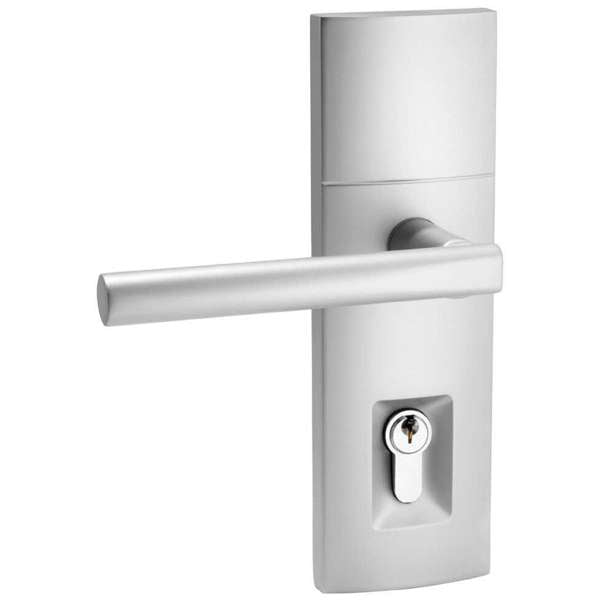 Gainsborough Trilock Align Entrance Leverset Double Cylinder Satin Chrome