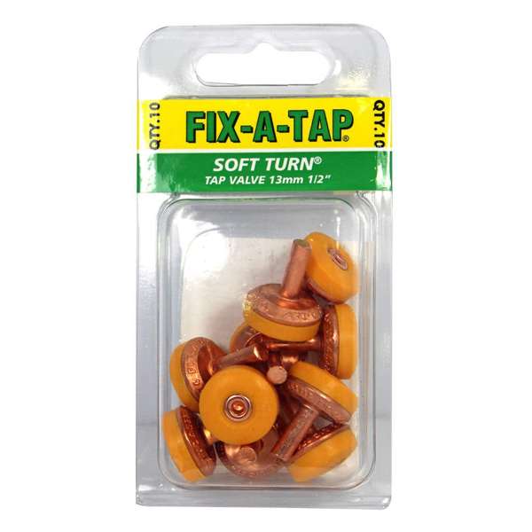 Fix-A-Tap Soft Turn Tap Valve 13mm - 10 Pack