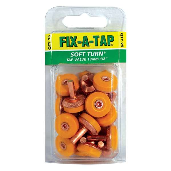 Fix-A-Tap Soft Turn Tap Valve 13mm - 25 Pack