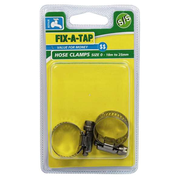 Fix-A-Tap Hose Clamps Stainless Steel Size 0