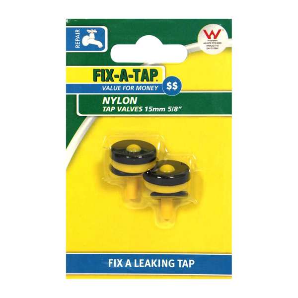 Fix-A-Tap Nylon Tap Valves 15mm - 4 Pack