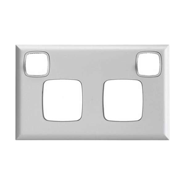 HPM Excel Double Powerpoint Coverplate White