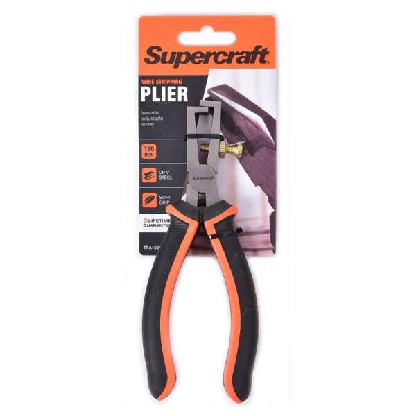 Supercraft Soft Grip Wire Stripping Plier 160mm