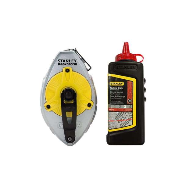 Stanley FatMax Pro Chalk Line Reel with Red Chalk 300mm