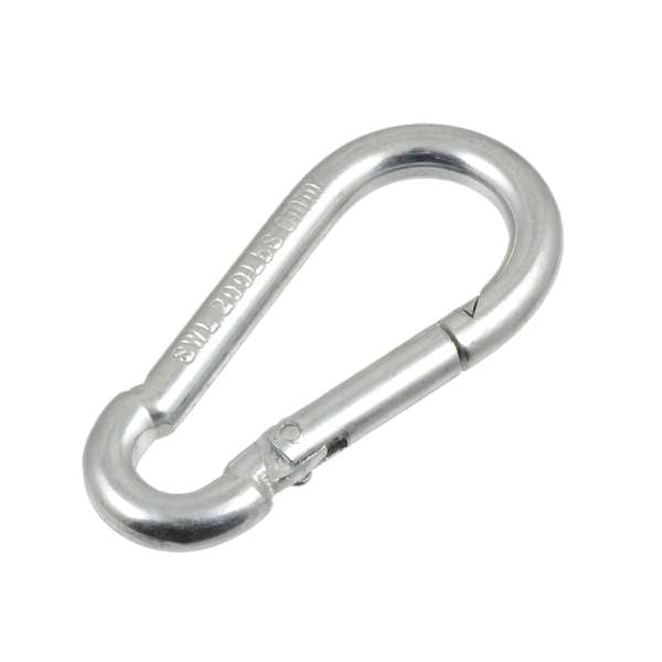 Zenith 6 x 60mm Zinc Plated Snap Hook - 2 Pack