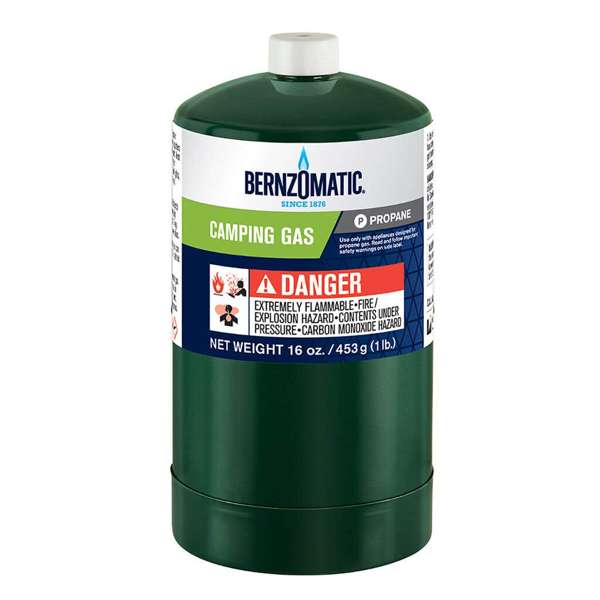 Bernzomatic Camping Gas - Green Propane Cylinder 453g