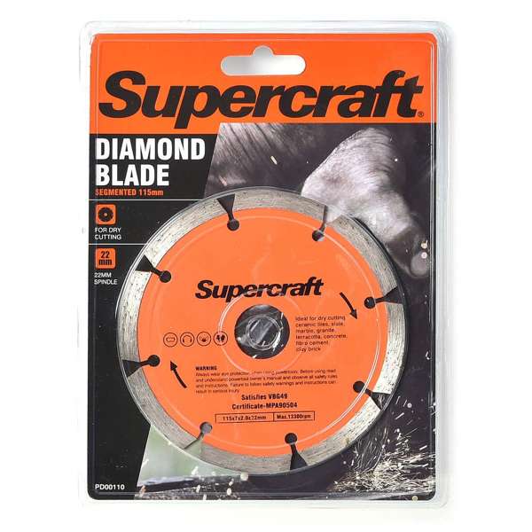 Supercraft Diamond Blade Segmented 115mm