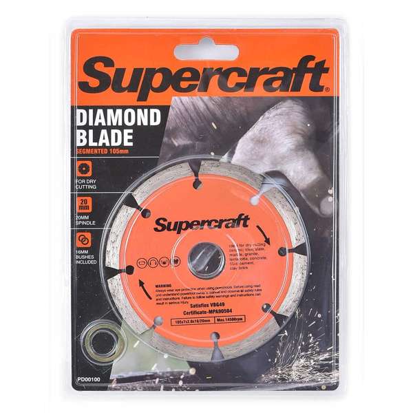 Supercraft Diamond Blade Segmented 105mm