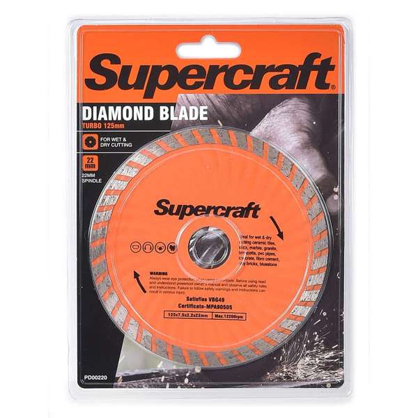 Supercraft Diamond Blade Turbo 125mm