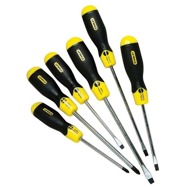 Stanley Cushion Grip Screwdriver Set - 6 Piece