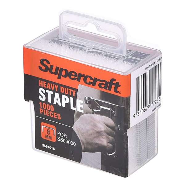 Supercraft Heavy Duty Staple 8mm - 1000 Piece