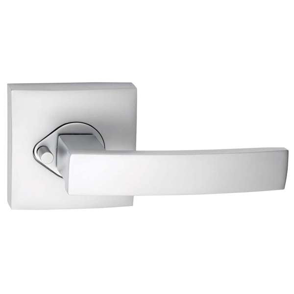 Gainsborough Angular Leverset Square Privacy Satin Chrome