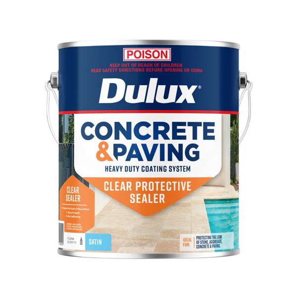 Dulux Concrete & Paving Clear Protective Sealer Satin 4L