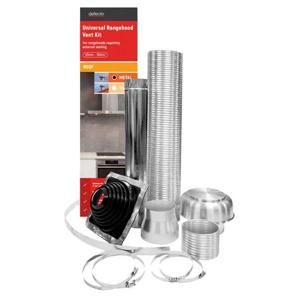 Deflecto Universal Rangehood Metal Roof Venting Kit 125/150mm