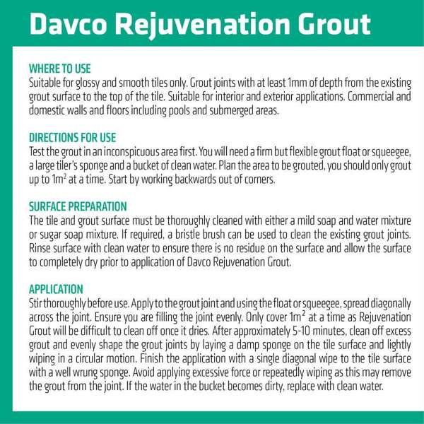 Davco Grout Rejuvenation Picket Fence 1.7kg