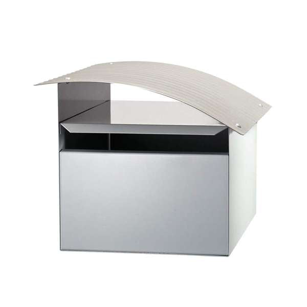 Sandleford Ripple Letterbox White/Silver