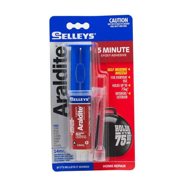 Selleys Araldite 5 Minute Epoxy Adhesive 14ml