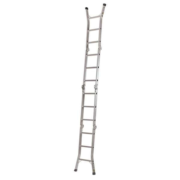 Hurricane Multifold Ladder with Plank Industrial 3.7m 120kg