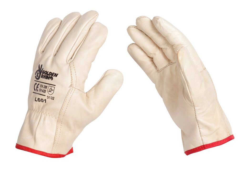 Rhino Gloves Gold Leather Ladies
