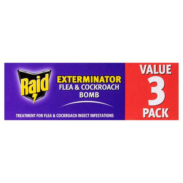 Raid Pest Exterminator Bug & Insect Bomb 160g - 3 Pack