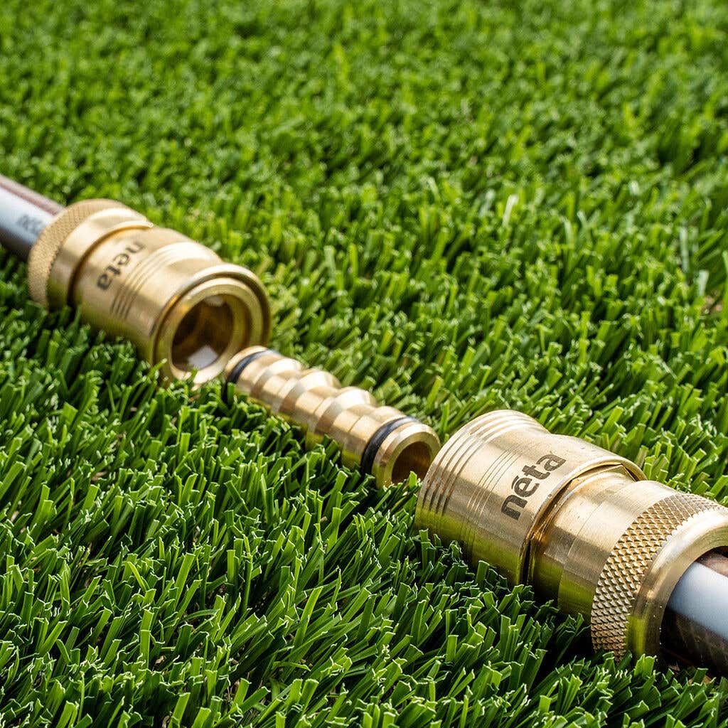 Neta Brass 2-End Hose Coupler 12mm