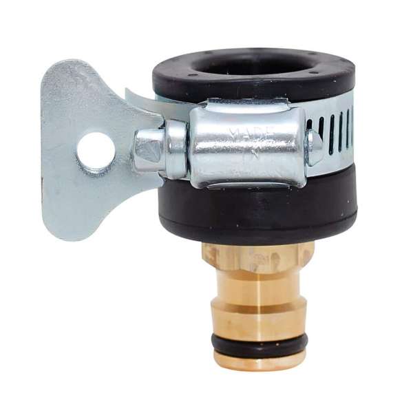 Neta Brass Plain Click Tap Adaptor 15 x 12mm