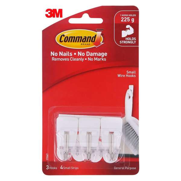 Command Utensil Hooks - 3 Pack