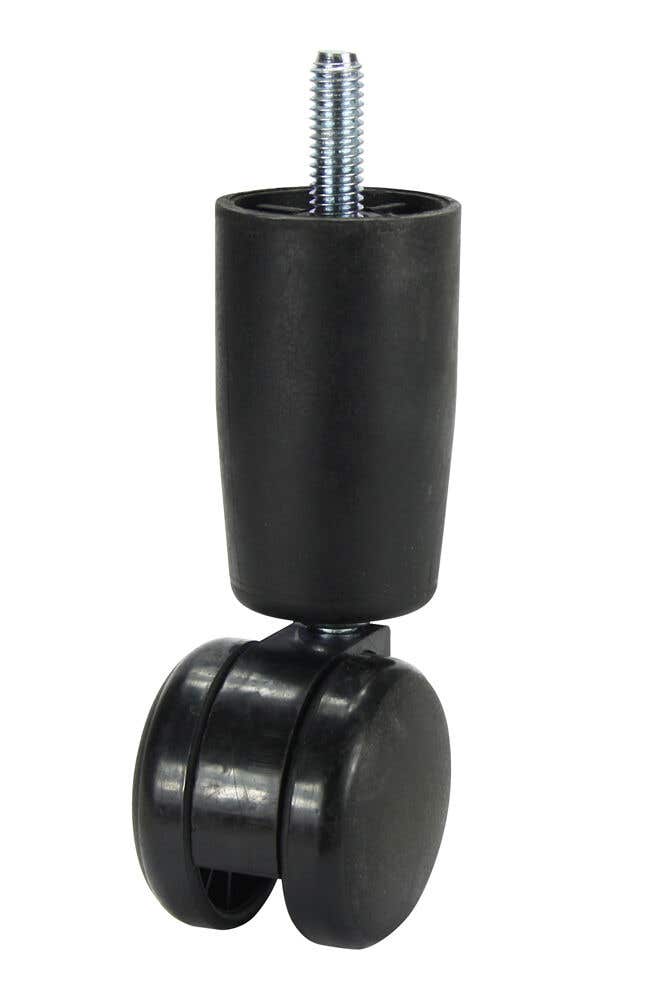 Cold Steel Twin Wheel 3/8" Thread Bed Leg Castor 50mm