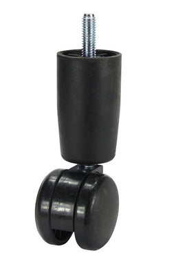 Cold Steel Twin Wheel 3/8" Thread Bed Leg Castor 50mm