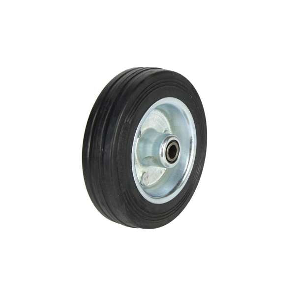 Cold Steel Rubber Wheel with Steel Centre 100mm