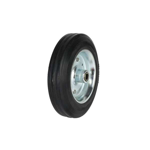 Cold Steel Rubber Wheel with Steel Centre 200mm