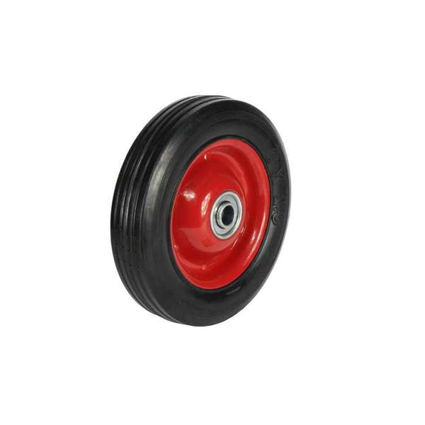 Cold Steel Rubber Wheel with Red Steel Centre 150mm